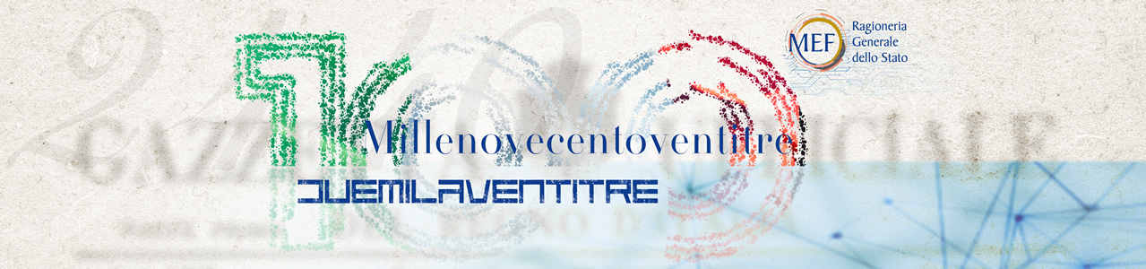 100° anniversario Legge di contabilità generale dello Stato